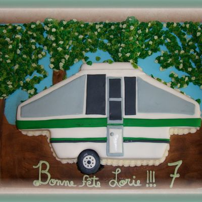 Tent Trailer Cake