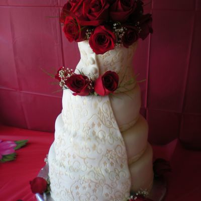 Dress Wedding Cake