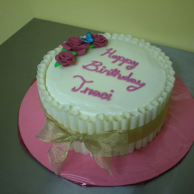 White Chocolate Rasberry Cake