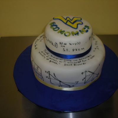 Economics Graduation Cake