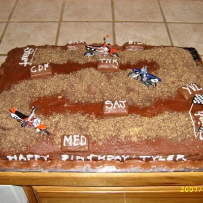Motorcross Cake
