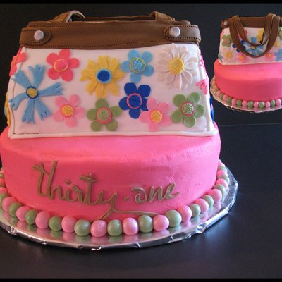 Thirty-One Gifts Skirt Purse Cake