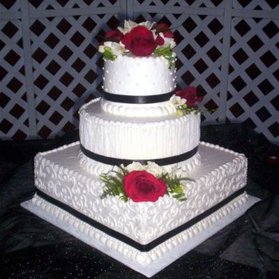 Three Tiered With Ribbon