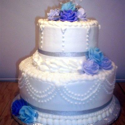 A Little Two Tier For A 25Th Anniversary