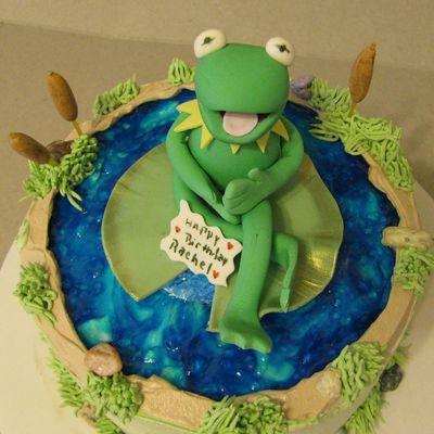 Kermit The Frog On Is Pond