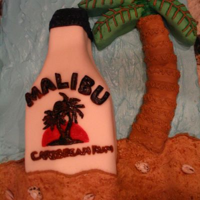 Malibu Rum Bottle