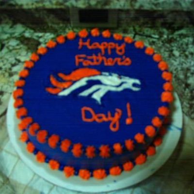 Denver Broncos Cake