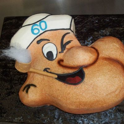 Popeye Shaped Cake