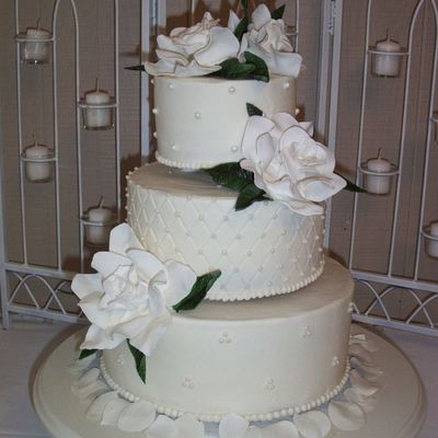 Fondant Gardenia Cake