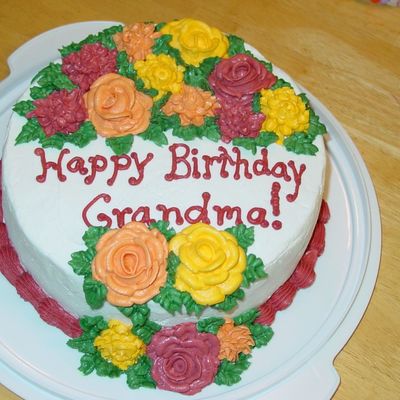Grandma's Fall Birthday Cake