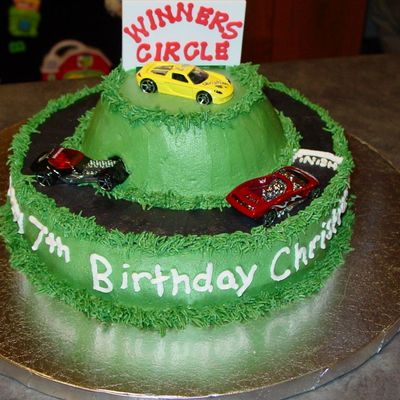 Race Track Birthday Cake