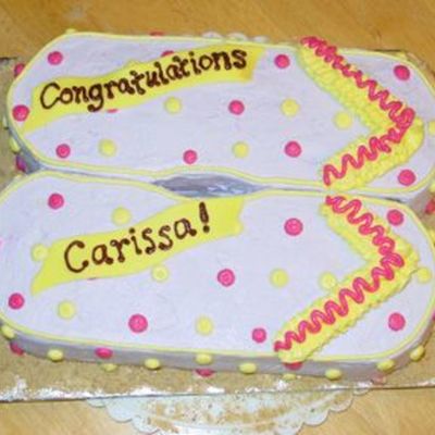 Flip Flop Shower Cake