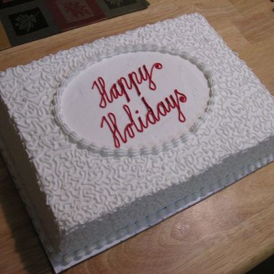 Office Christmas Party Cake