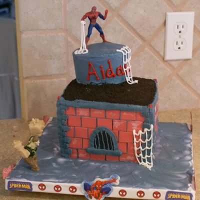 Spiderman Birthday Cake