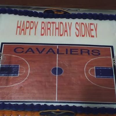 University Of Virginia Basketball Themed Birthday Cake