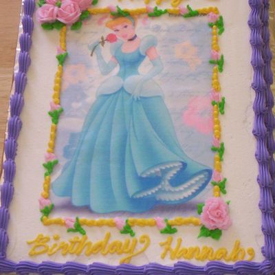 Cinderella Edible Image