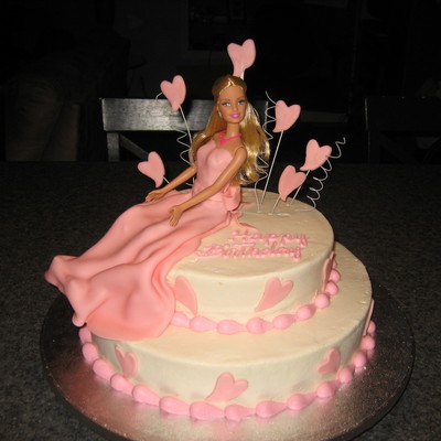 Barbie With Fondant Dress