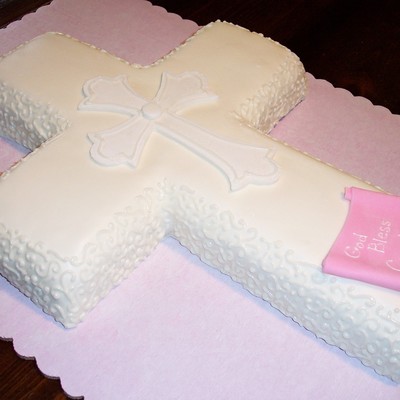 1St Communion Cross Cake