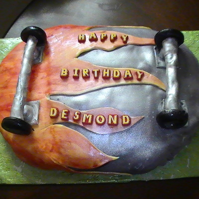 Skateboard Cake