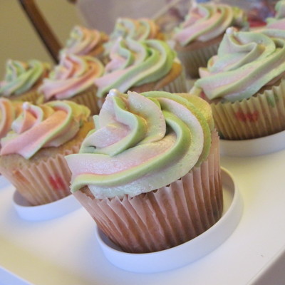 Pink And Green Swirls