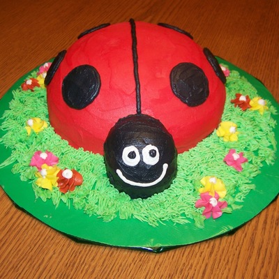 Ladybug Birthday Cake