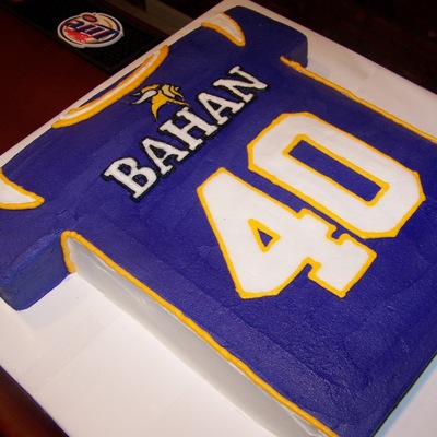 Vikings Jersey Cake