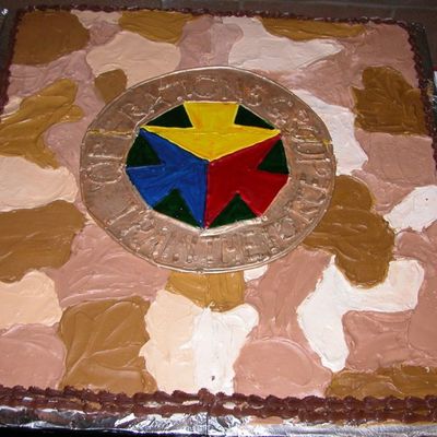 3Ft By 3Ft Military Cake