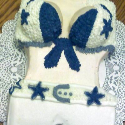 Dallas Cowboy Cheerleader Cake
