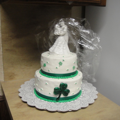 St Patricks Day Wedding Cake