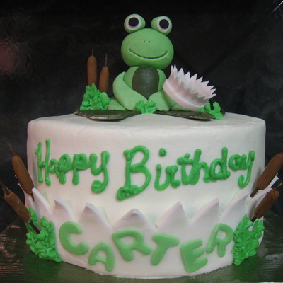 Frog Prince Smash Cake