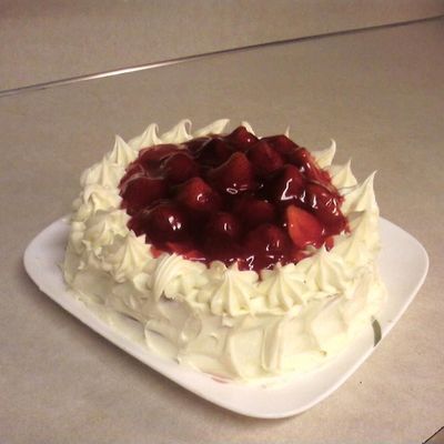 Strawberries And Cream Cake