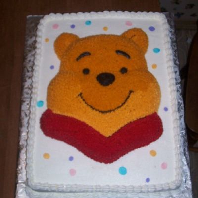 Pooh Baby Shower Cake
