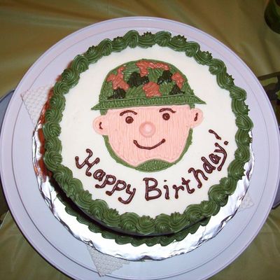 Little Soldier Birthday Cake