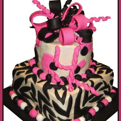 Pink Zebra Cake