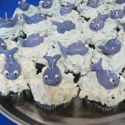 Whale & Sea Shell Cupcakes
