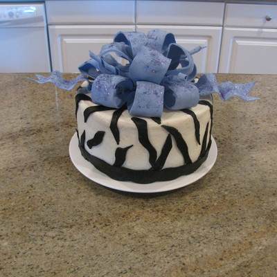 Zebra Print Cake