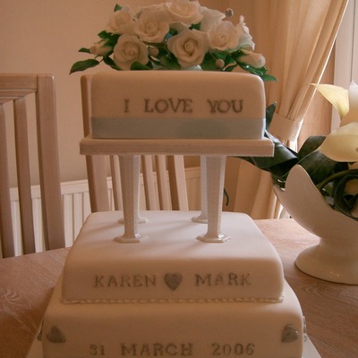 I Love You Wedding Cake
