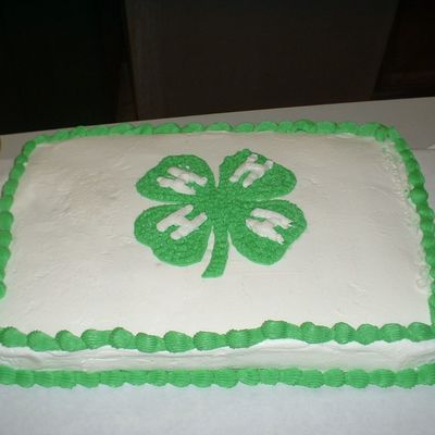 4-H Cake 9 Yr Old Made Cake