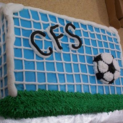 Soccer Goal Cake
