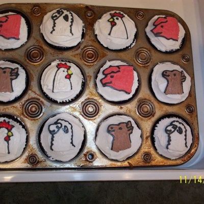 Farm Animal Cupcakes