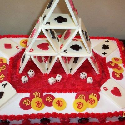 Poker Cake