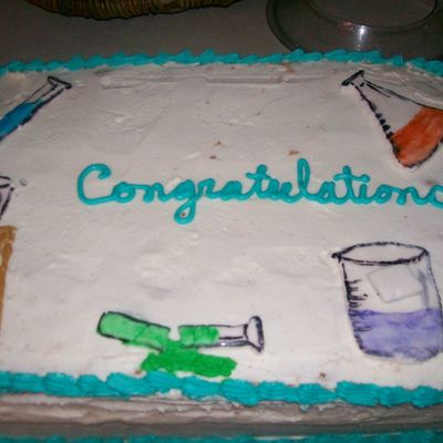 Chemistry Cake Graduation