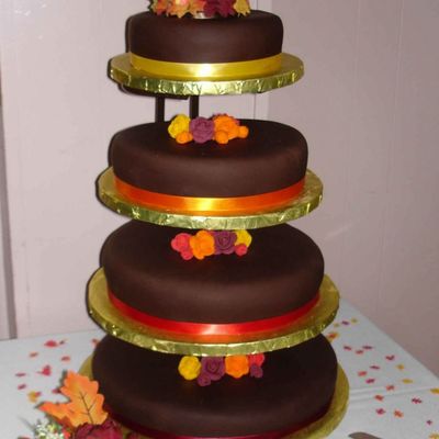 My Fall Themed Wedding Cake Oct 21, 2006