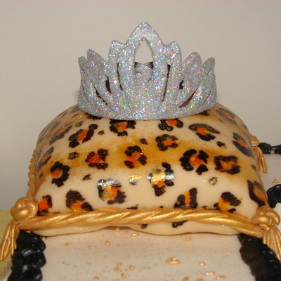 Animal Print Pillow And Tiara
