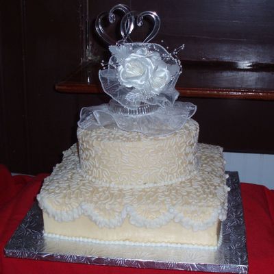 Lace Anniversary Cake