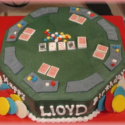 Poker Cake