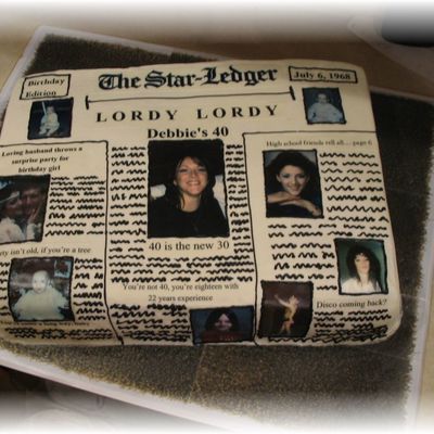 Newspaper Cake