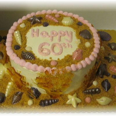 60 Beach Cake