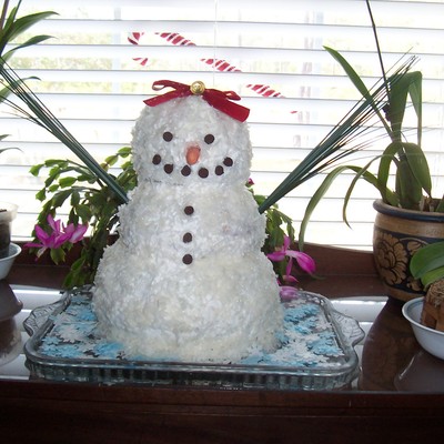 Snowman Cake