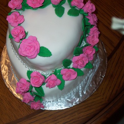 Heart Shaped Wedding Cake